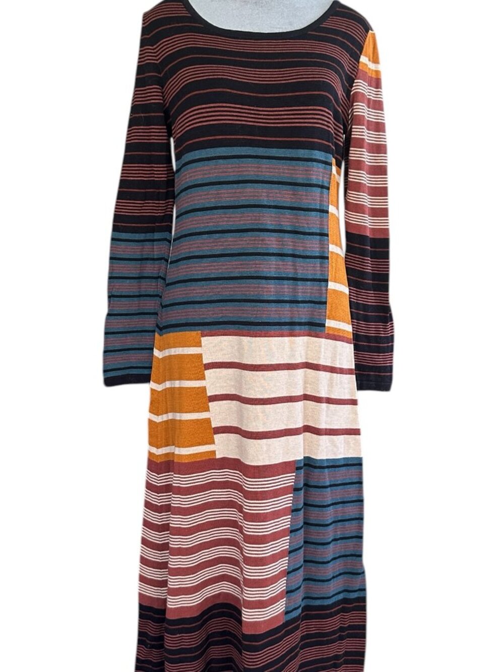 PERUVIAN CONNECTION Boro Pima Cotton Dress Size S